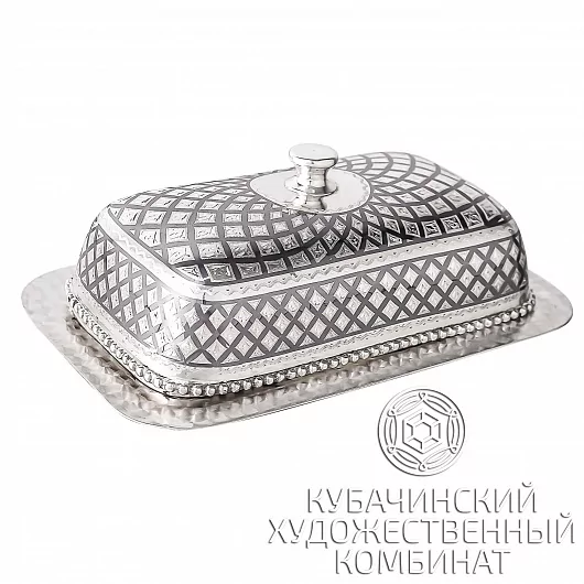 Масленка из серебра
