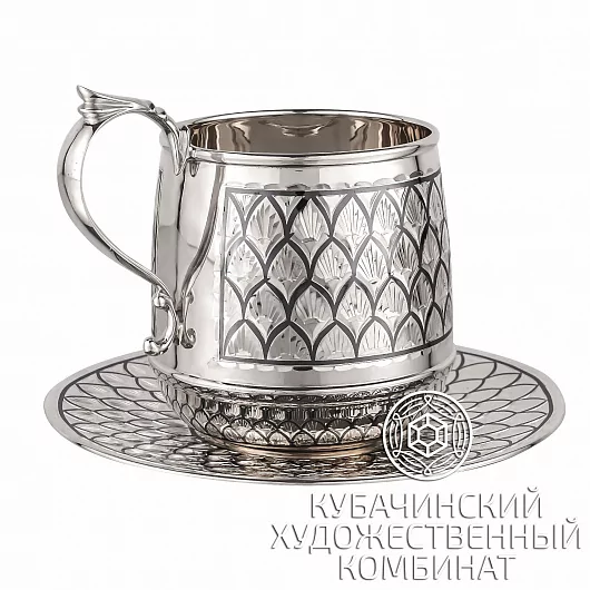 Чайная пара из серебра на 175 мл