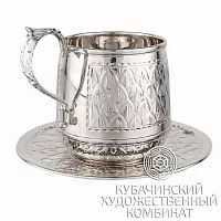 Чайная пара из серебра на 175 мл