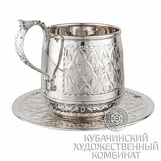 Чайная пара из серебра на 175 мл
