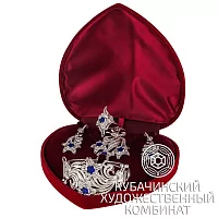 Комплект украшений из серебра