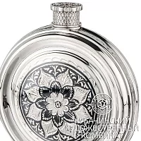 Фляга из серебра на 130 мл