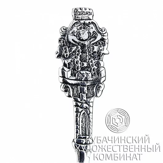 Ложка чайная "Башня" из серебра
