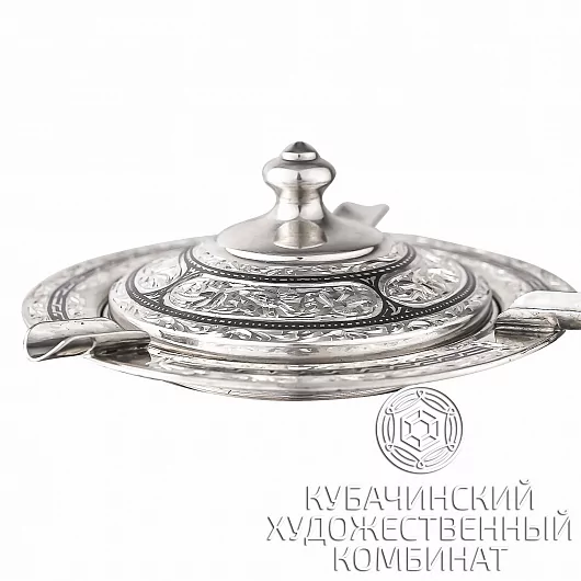 Пепельница из серебра ручной работы