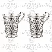 Набор из 2 кружек из серебра на 190 мл