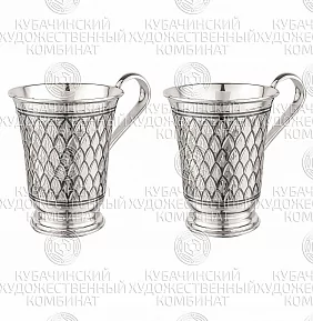 Набор из 2 кружек из серебра на 190 мл