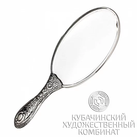 Зеркало "Бутоны" из серебра 925 пробы