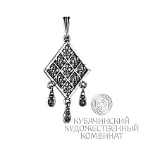 Подвеска "Цветы" из серебра