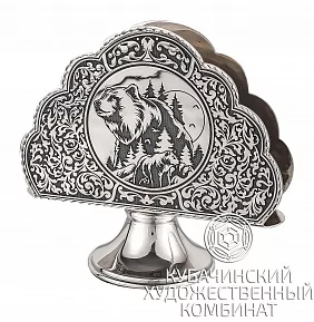Салфетница из серебра