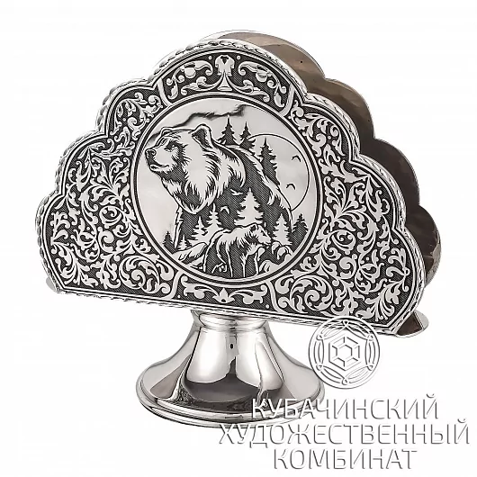 Салфетница из серебра