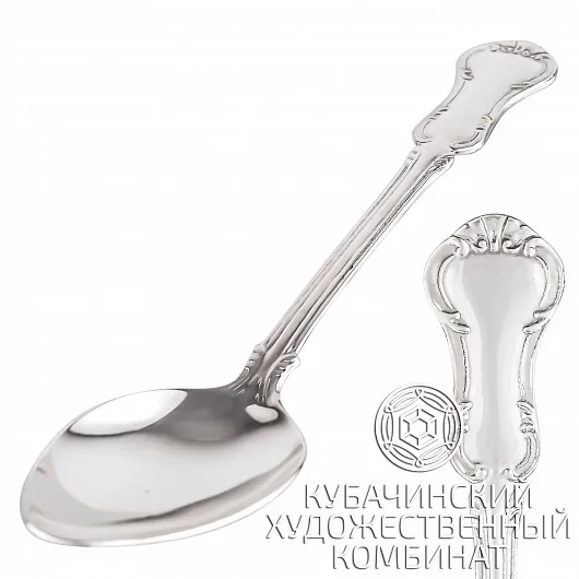 Ложка десертная из серебра 925 пробы