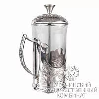 Френч пресс из серебра на 600 мл