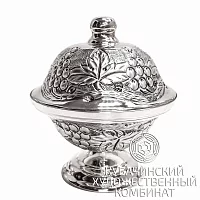 Икорница серебряная 925 пробы на 110 мл