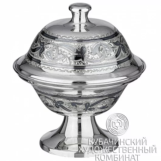 Икорница из серебра