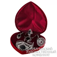 Комплект украшений из серебра