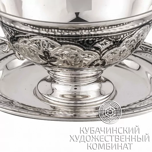 Чайная пара из серебра на 115 мл