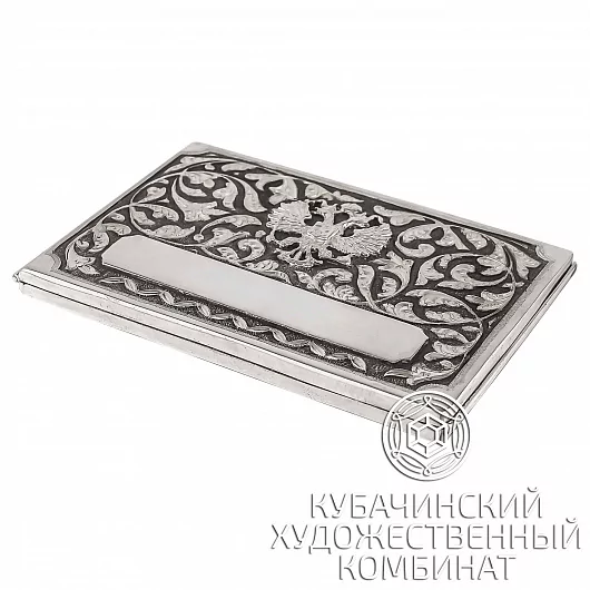 Обложка для удостоверения из серебра