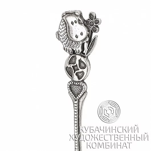 Ложка чайная из серебра 925 пробы