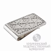 Зажим для денег из серебра