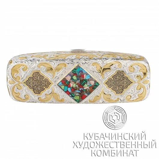 Футляр серебряный для очков 