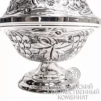 Икорница из серебра 925 пробы на 155 мл