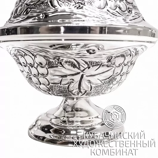 Икорница из серебра 925 пробы на 155 мл