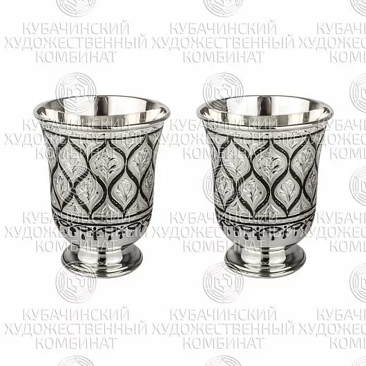 Набор из 2 стаканов из серебра на 150 мл