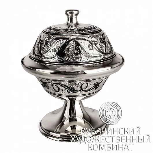 Икорница из серебра на 120 мл