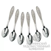 Серебряные кофейные ложки Кубачи
