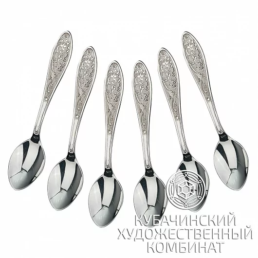 Серебряные кофейные ложки Кубачи