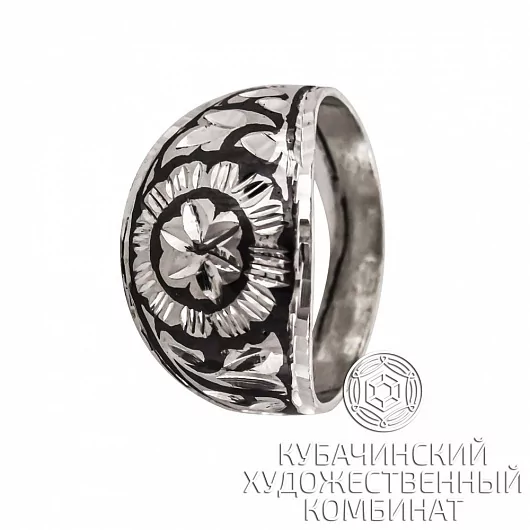 Кольцо "Цветок" из серебра