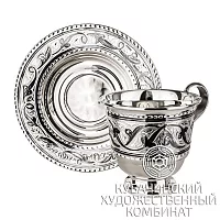 Чайная пара Серебряная