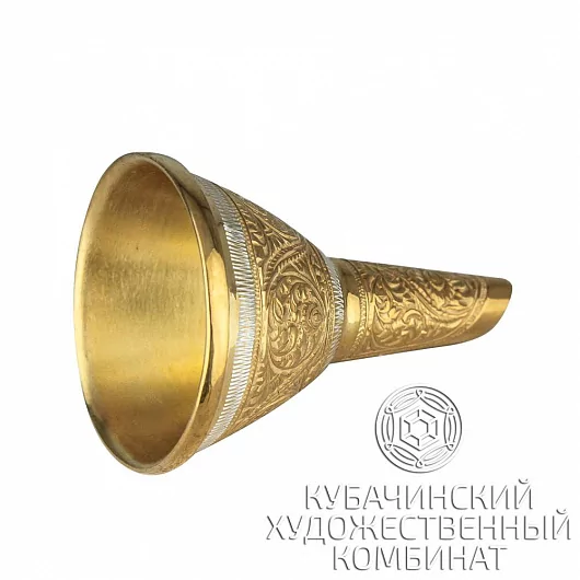 Воронка из серебра с позолотой