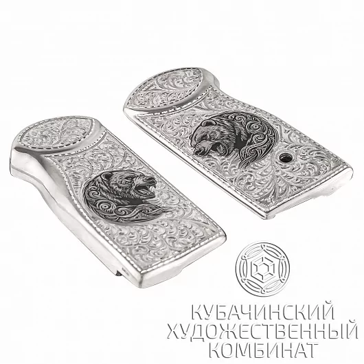 Рукоятка на Стечкин из серебра
