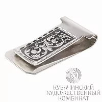 Зажим для денег из серебра