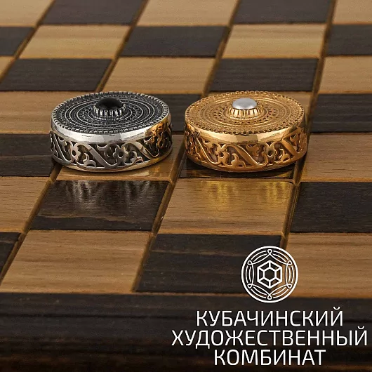 Нарды из серебра 925 пробы