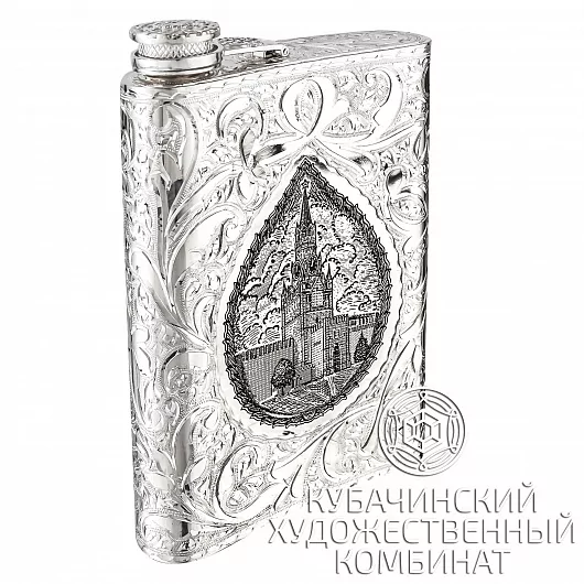 Фляга из серебра на 300 мл 
