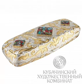 Футляр серебряный для очков 