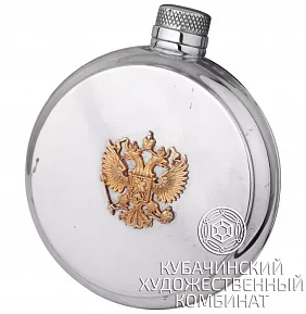 Круглая фляга "Россия" 200 мл