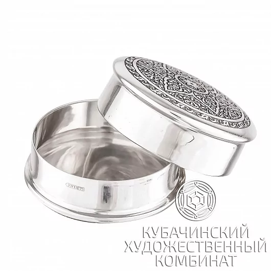 Таблетница из серебра 