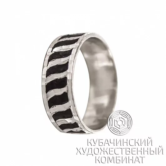 Кольцо "Линии" из серебра