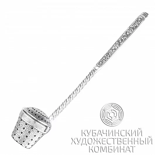 Ситечко для чая из серебра 875 пробы