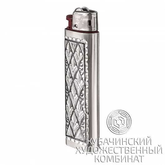 Зажигалка серебряная