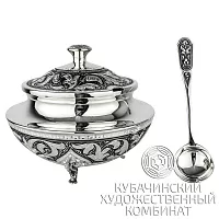 Сахарница из серебра