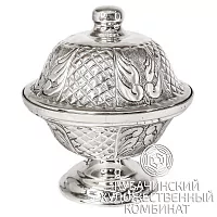 Икорница из серебра 925 пробы на 115 мл