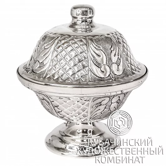 Икорница из серебра 925 пробы на 115 мл