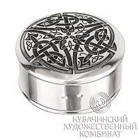 Таблетница серебряная