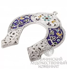 Подкова ручной работы из серебра