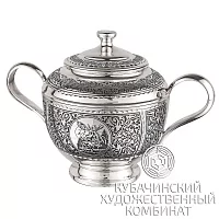 Сахарница из серебра на 550 мл
