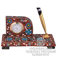 Подставка для ручки с часами